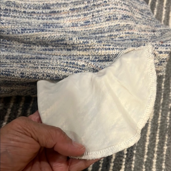 LOFT White and Blue A-line Mini Skirt for Casual Wear size Medium - Picture 11 of 12